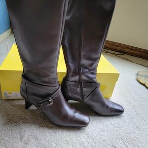 Elegant Brown Heeled Boots